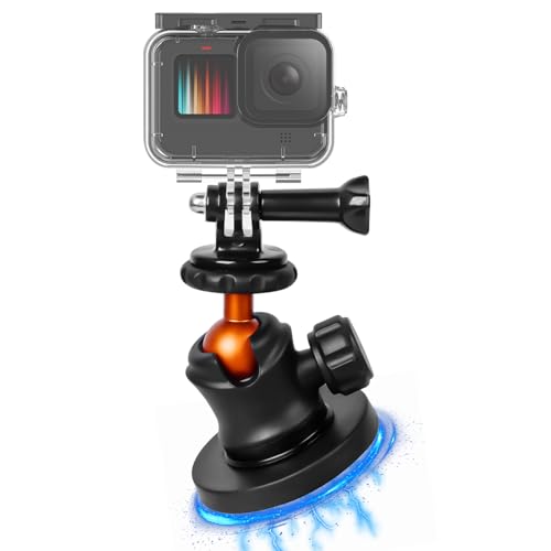 Magnet Kamerahalterung für GoPro, Magnethalterung für Gopro, Kamera-Magnethalter, Magnetische Kamera Halterung mit 360° Drehung Kugelkopf, Kompatibel mit GoPro von Corpower