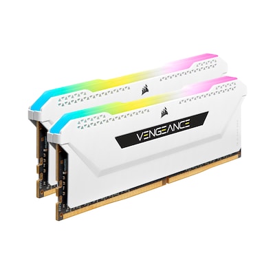 32GB (2x16GB) Corsair Vengeance RGB PRO SL DDR4-3200 RAM CL16 (16-20-20-38) Weiß von Corsair