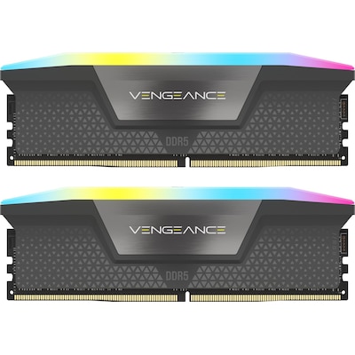 64GB (2x32GB) CORSAIR VENGEANCE RGB DDR5-6000 RAM CL30 Arbeitsspeicher Kit von Corsair