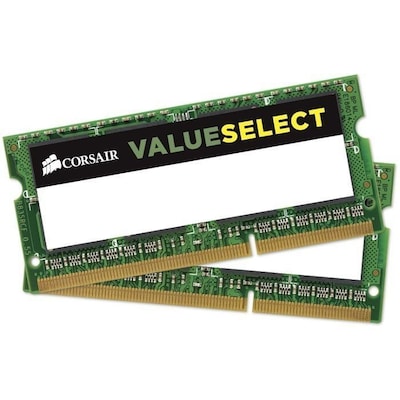 8GB (2x4GB) Corsair Value Select DDR3L-1600 MHz CL 11 SODIMM Notebookspeicher von Corsair