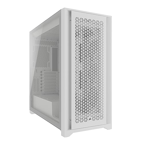CORSAIR 5000D CORE AIRFLOW Mid Tower ATX PC-Gehäuse - Ohne Lüfter - Gehärtetes Glas-Seitenteil - Design Mit Hohem Luftdurchsatz - Geräumiger Innenraum Für Mehrere 360mm Radiatoren - Weiß CORSAIR 5000D CORE AIRFLOW Mid Tower ATX PC-Gehäuse - Ohne Lüfter - Gehärtetes Glas-Seitenteil - Design Mit Hohem Luftdurchsatz - Geräumiger Innenraum Für Mehrere 360mm Radiatoren - Weiß von Corsair