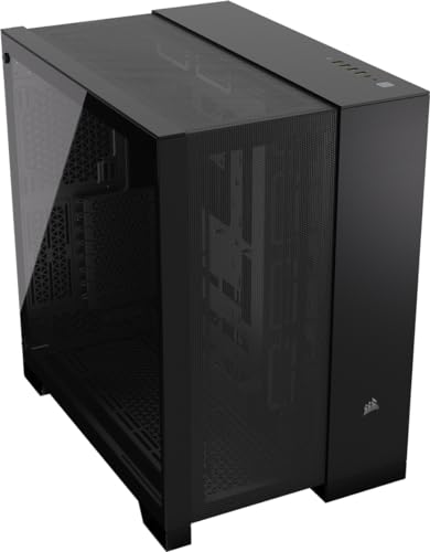 CORSAIR 6500D Airflow Mid-Tower ATX PC-Gehäuse - Ohne Lüfter - Zweikammer-Design - Große Kühlungsflexibilität - Kompatibel mit Reverse Connection Motherboards - Schwarz CORSAIR 6500D Airflow Mid-Tower ATX PC-Gehäuse - Ohne Lüfter - Zweikammer-Design - Große Kühlungsflexibilität - Kompatibel mit Reverse Connection Motherboards - Schwarz von Corsair