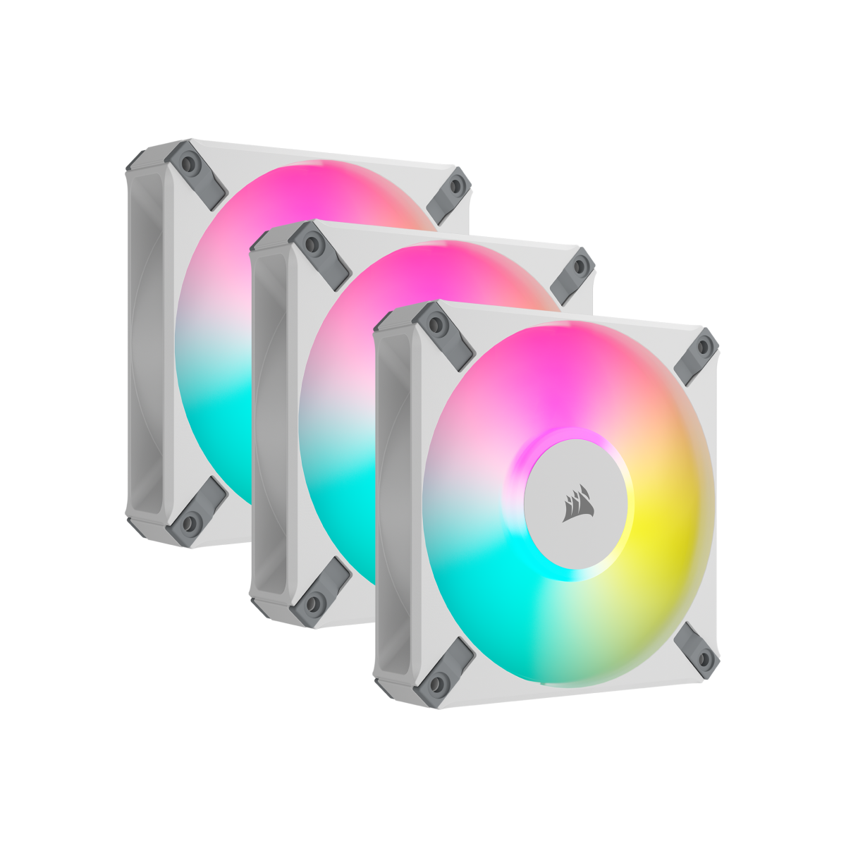 CORSAIR AF120 RGB ELITE weiß 3er-Pack | 120mm Gehäuselüfter von Corsair