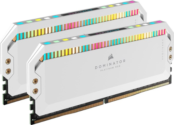CORSAIR Dominator Platinum RGB - DDR5 - Kit - 32GB: 2 x 16GB - DIMM 288-PIN - 6200 MHz / PC5-49600 - CL36 weiß (CMT32GX5M2X6200C36W) von Corsair