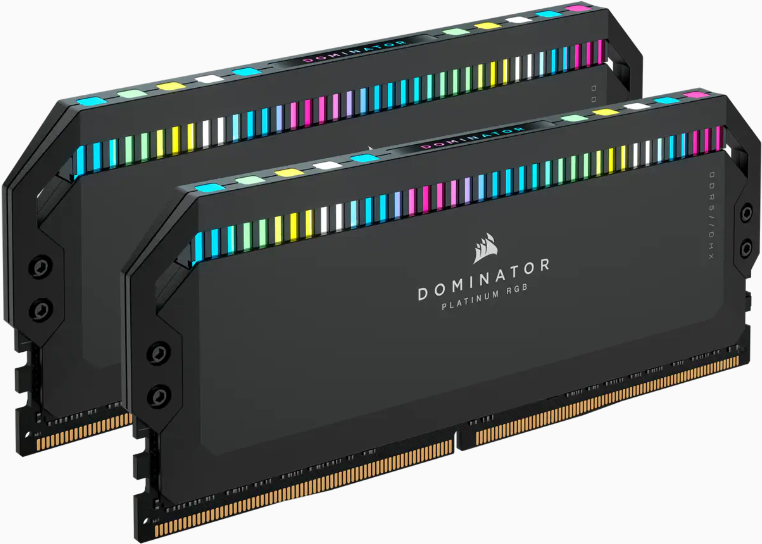 CORSAIR Dominator Platinum RGB - DDR5 - Kit - 64GB: 2 x 32GB - DIMM 288-PIN - 5600 MHz / PC5-44800 - CL40 Cool Gray (CMT64GX5M2B5600Z40K) von Corsair