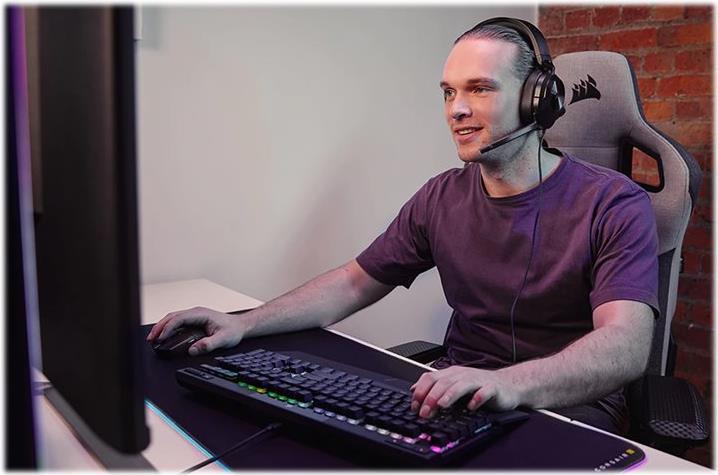 CORSAIR Gaming HS55 STEREO - Headset - ohrumschließend - kabelgebunden - 3,5 mm Stecker - Kohle CORSAIR Gaming HS55 STEREO - Headset - ohrumschließend - kabelgebunden - 3,5 mm Stecker - Kohle von Corsair