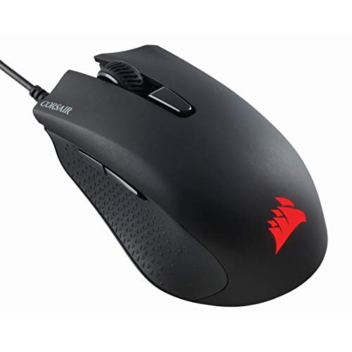 CORSAIR HARPOON PRO RGB Wired Lightweight FPS/MOBA Gaming Mouse - 12.000 DPI - 6 Programmierbare Tasten - iCUE Kompatibel - PC, Mac, PS5, PS4, Xbox - Schwarz von Corsair