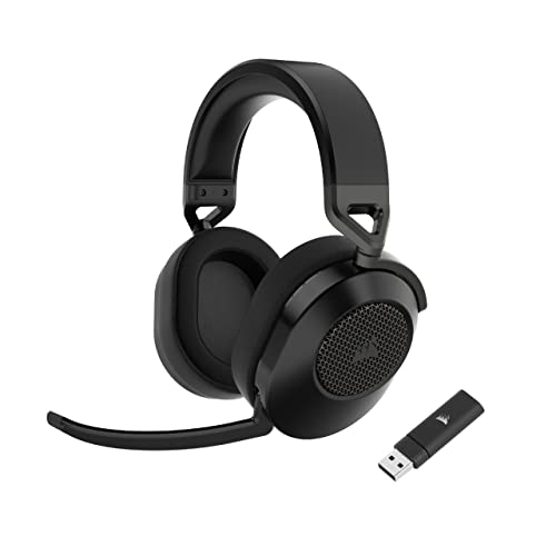 CORSAIR HS65 WIRELESS Multiplattform-Gaming-Headset Mit Bluetooth - Dolby 7.1 Surround Sound - Omnidirektionales Mikrofon - iCUE-Kompatibel - PC, Mac, PS5, PS4, Nintendo Switch, Handy - Carbon von Corsair