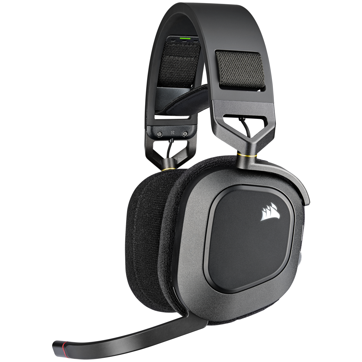 CORSAIR HS80 RGB WIRELESS Premium-Gaming-Headset mit räumlichem Klang, Carbon von Corsair