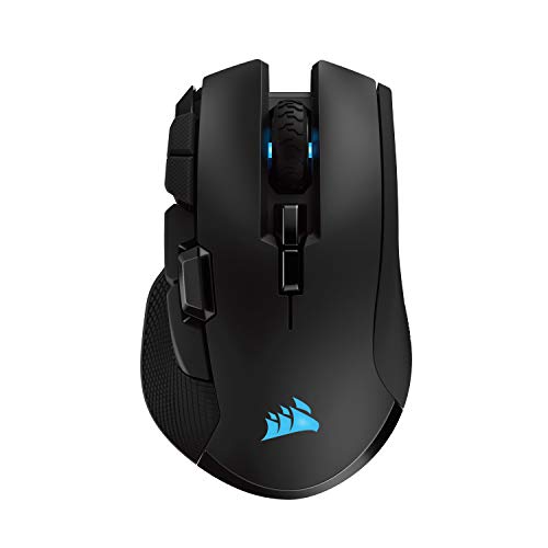 CORSAIR IRONCLAW RGB WIRELESS FPS/MOBA Gaming Mouse - 18.000 DPI - 10 Programmierbare Tasten - Für Große Hände Geeignet - iCUE-Kompatibel - PC, Mac, PS5, PS4, Xbox - Schwarz von Corsair