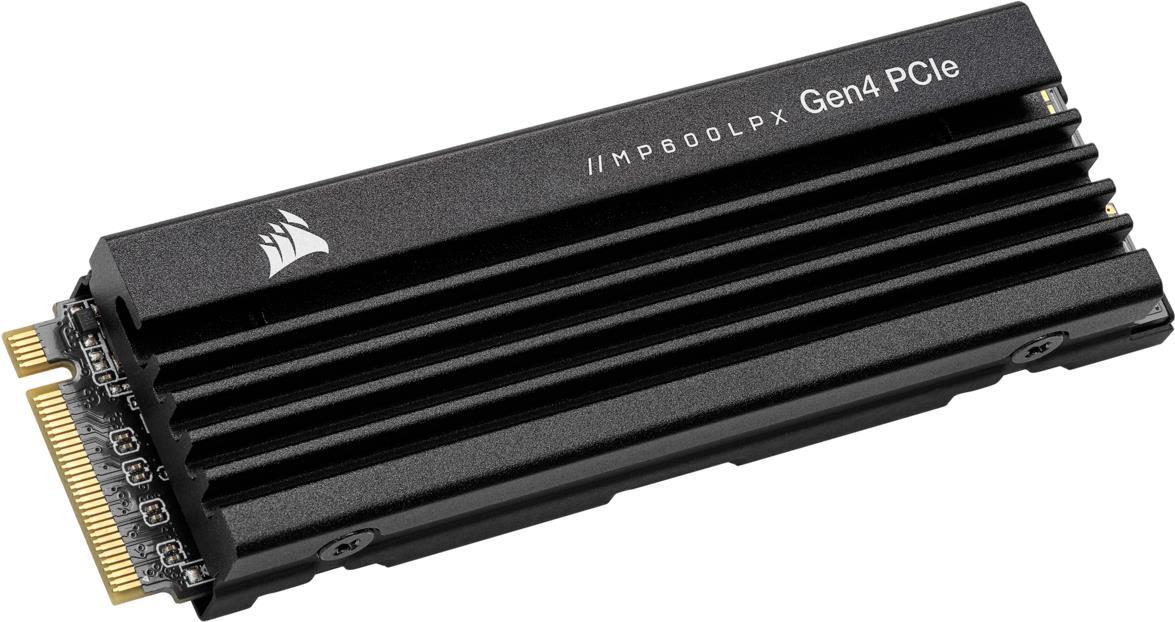 CORSAIR MP600 PRO LPX - SSD - 2TB - intern - M.2 2280 - PCI Express 4,0 x4 (NVMe) - 256-Bit-AES - integrierter Kühlkörper (CSSD-F2000GBMP600PLP) von Corsair