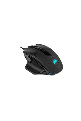 CORSAIR NIGHTSWORD RGB Wired Tunable FPS/MOBA Gaming Mouse - 18.000 DPI - 10 Programmierbare Tasten - Gewichtssystem - iCUE-Kompatibel - PC, Mac, PS5, PS4, Xbox - Schwarz von Corsair