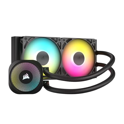 CORSAIR Nautilus 240 RS ARGB CPU-Flüssigkeitskühler – 240mm AIO – Geräuscharm – Direkter Mainboard-Anschluss – Intel LGA 1851/1700, AMD AM5/AM4 – 2X RS120 ARGB-Ventilatoren Inbegriffen – Schwarz CORSAIR Nautilus 240 RS ARGB CPU-Flüssigkeitskühler – 240mm AIO – Geräuscharm – Direkter Mainboard-Anschluss – Intel LGA 1851/1700, AMD AM5/AM4 – 2X RS120 ARGB-Ventilatoren Inbegriffen – Schwarz von Corsair