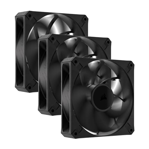 Corsair RS120 MAX 120-mm-PWM-Dicke-Lüfter – Hoher Statischer Druck – Flüssigkristallpolymer-Konstruktion – Dreierpack – Schwarz Corsair RS120 MAX 120-mm-PWM-Dicke-Lüfter – Hoher Statischer Druck – Flüssigkristallpolymer-Konstruktion – Dreierpack – Schwarz von Corsair