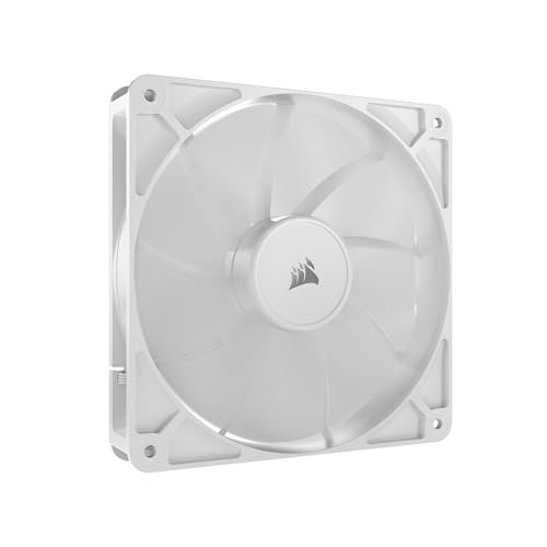 CORSAIR RS140 140mm PWM-Lüfter – Daisy-Chain-Verbindung – Geräuscharm – Magnetisches Dome-Lager – Einzelpackung – Weiß CORSAIR RS140 140mm PWM-Lüfter – Daisy-Chain-Verbindung – Geräuscharm – Magnetisches Dome-Lager – Einzelpackung – Weiß von Corsair