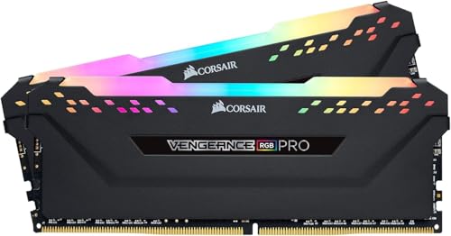 CORSAIR VENGEANCE RGB PRO 32GB (2x16GB) DDR4 3200(PC4-25600)C16 PC Arbeitsspeicher – schwarz von Corsair