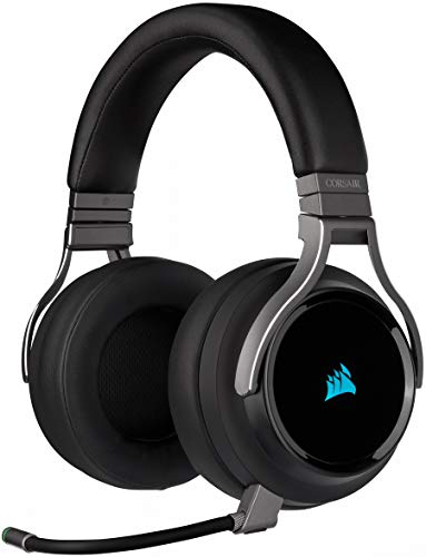 CORSAIR VIRTUOSO RGB WIRELESS High-Fidelity Gaming Headset - 7.1 Surround Sound - Abnehmbares Omnidirektionales Mikrofon - iCUE-Kompatibel - PC, Mac, PS5, PS4, Nintendo Switch, Mobile - Carbon CORSAIR VIRTUOSO RGB WIRELESS High-Fidelity Gaming Headset - 7.1 Surround Sound - Abnehmbares Omnidirektionales Mikrofon - iCUE-Kompatibel - PC, Mac, PS5, PS4, Nintendo Switch, Mobile - Carbon von Corsair