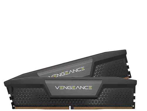 CORSAIR Vengeance DDR5 RAM 32GB (2x16GB) 6600MHz CL38 Intel XMP iCUE Kompatibler Computerspeicher - Schwarz (CMK32GX5M2B6600C38) von Corsair