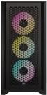 CORSAIR iCUE 4000D RGB Airflow - Mid tower - E-ATX - Seitenteil mit Fenster (gehärtetes Glas) - keine Spannungsversorgung (ATX) - Schwarz - USB/Audio (CC-9011240-WW) von Corsair