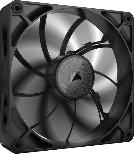 CORSAIR iCUE LINK RX140 MAX 140mm PWM Dicker Lüfter – Hochstatischer Druck – Liquid Crystal Polymer – Magnetisches Kuppellager – Einzelner Lüfter – Schwarz von Corsair