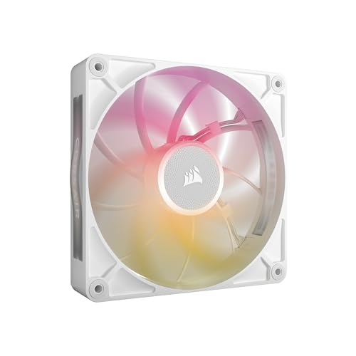 CORSAIR iCUE LINK RX140 MAX RGB 140mm PWM Dicker Lüfter – Hochstatischer Druck – Magnetisches Kuppellager – Einzelner Lüfter – Weiß von Corsair