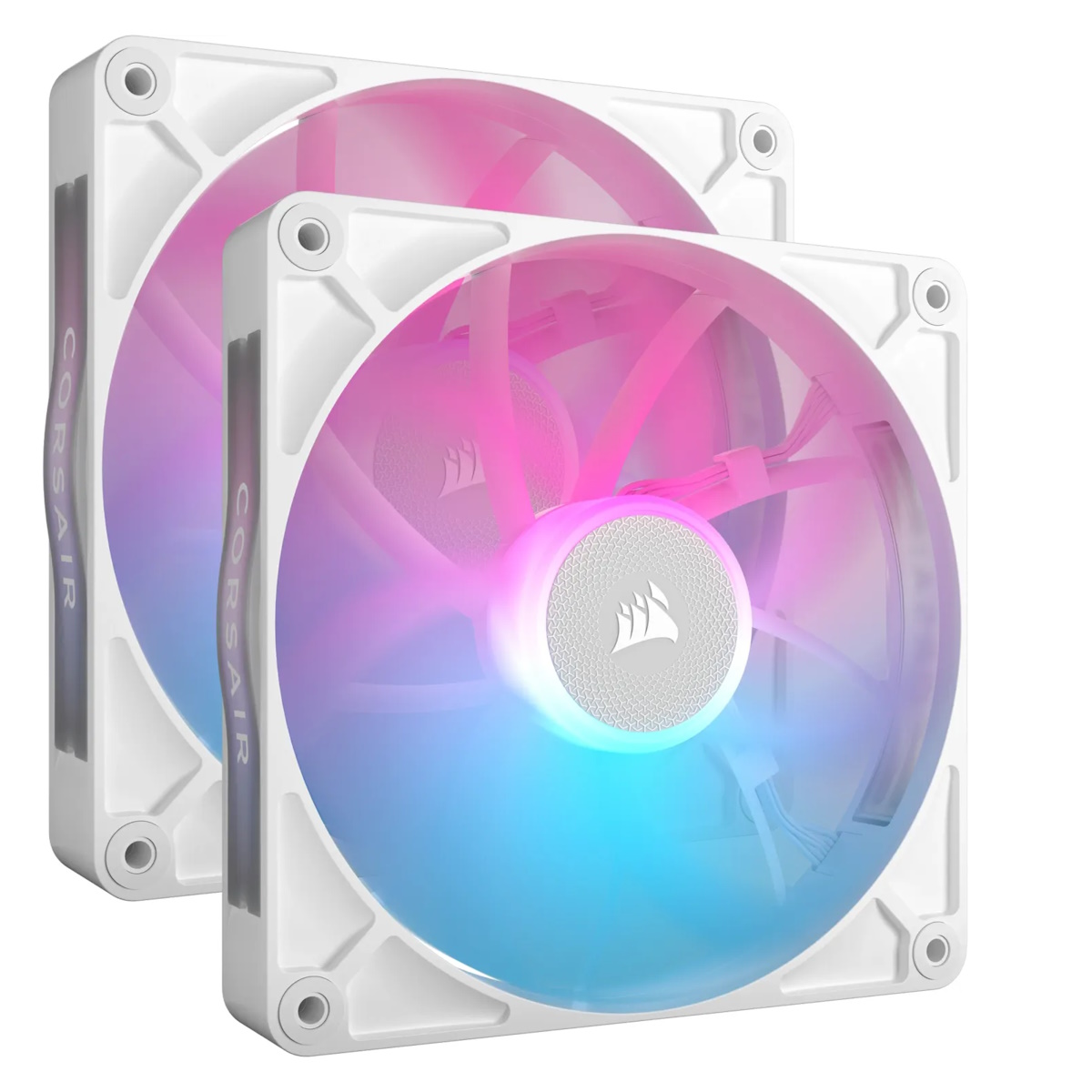 CORSAIR iCUE LINK RX140 RGB weiß | 2er-Pack 140mm Gehäuselüfter CORSAIR iCUE LINK RX140 RGB weiß | 2er-Pack 140mm Gehäuselüfter von Corsair