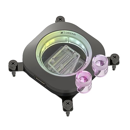 Corsair iCUE LINK XC7 RGB Elite CPU-Wasserkühler - Transparente Durchflusskammer - 24 RGB-LEDs - Kompatibel mit Intel LGA 1700, AMD AM5 und älter - Stealth-Grau Corsair iCUE LINK XC7 RGB Elite CPU-Wasserkühler - Transparente Durchflusskammer - 24 RGB-LEDs - Kompatibel mit Intel LGA 1700, AMD AM5 und älter - Stealth-Grau von Corsair