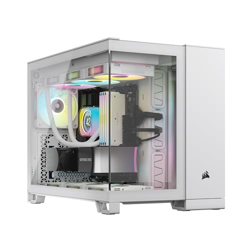 CORSAIR iCUE Link 2500X RGB gehärtetes Glas mATX Mid-Tower Dual Chamber PC Gehäuse - 2X CORSAIR RX120 RGB Lüfter im Lieferumfang enthalten - Breite Kühlflexibilität - Reverse Connection Motherboard CORSAIR iCUE Link 2500X RGB gehärtetes Glas mATX Mid-Tower Dual Chamber PC Gehäuse - 2X CORSAIR RX120 RGB Lüfter im Lieferumfang enthalten - Breite Kühlflexibilität - Reverse Connection Motherboard von Corsair
