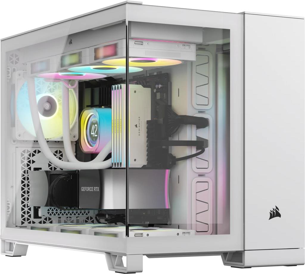Corsair 2500X RGB - Micro Tower - PC - Weiß - ATX - 120,140,240,280,360 mm - 304 mm (CC-9011268-WW) von Corsair
