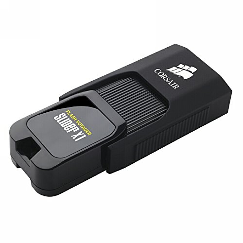 Corsair CMFSL3X1-32GB Flash Voyager Slider X1 32GB USB 3.0 Kompakt Flash Drive, Schwarz von Corsair