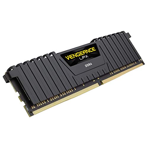 Corsair CMK16GX4M1A2400C14 Vengeance LPX 16GB (1x16GB) DDR4 2400MHz C14 XMP 2,0 High Performance Desktop Arbeitsspeicher, Schwarz von Corsair