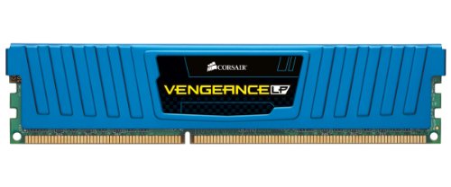 Corsair CML16GX3M4A1600C9B Vengeance Low Profile 16GB (4x4GB) DDR3 1600 Mhz CL9 XMP Performance Desktop Memory Blau von Corsair