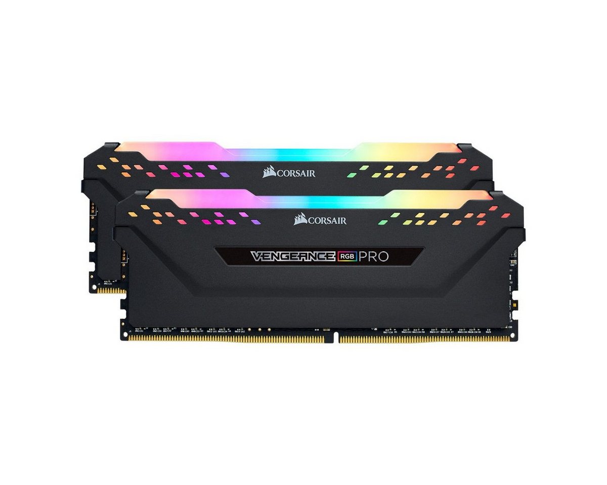 Corsair CORSAIR Vengeance RGB PRO schwarz 32GB Kit (2x16GB) PC-Arbeitsspeicher von Corsair