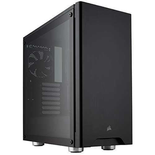 Corsair Carbide Series 275R Gaming-PC-Gehäuse (ATX Mid-Tower mit gehärtetem Glas window, Seitliches Sichtfenster, klaren Innenlayout und vielseitigen kühloptionen) schwarz von Corsair