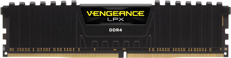 Corsair DDR4 8GB PC 3000 CL16 KIT (2x4GB) VengeanceT Black (CMK8GX4M1D3000C16) von Corsair