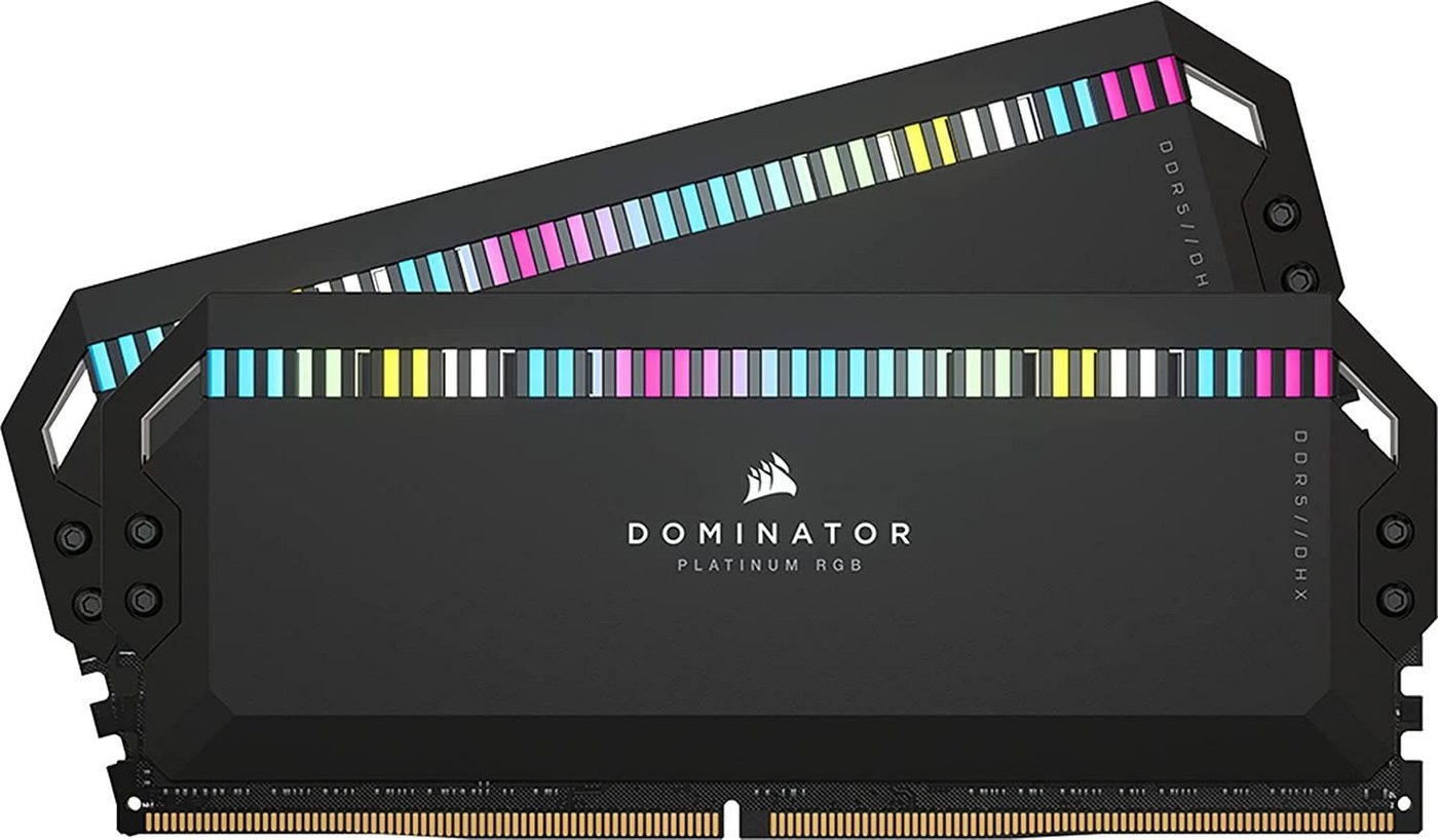 Corsair DOMINATOR PLATINUM RGB DDR5 5200 White Arbeitsspeicher (RGB Beleuchtung ICUE, INTEL optimiert) von Corsair