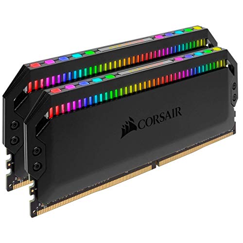 Corsair Dominator Platinum RGB 16GB (2x8GB) DDR4 3200MHz C16 Enthusiast RGB LED-Beleuchtung Arbeitsspeicher, schwarz von Corsair
