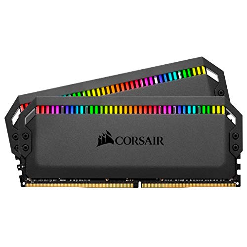 Corsair Dominator Platinum RGB 16GB (2x8GB) DDR4 3600MHz C18 Enthusiast RGB LED-Beleuchtung Arbeitsspeicher, schwarz von Corsair