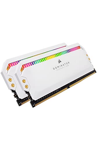 Corsair Dominator Platinum RGB 16GB (2x8GB) DDR4 4000MHz C19, RGB LED-Beleuchtung Arbeitsspeicher (Hohe Taktfrequenzen, Niedrige Latenzen, 12 Ansteuerbaren CAPELLIX RGB-LEDs) - Weiß von Corsair