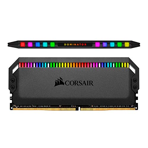 Corsair Dominator Platinum RGB 32GB (4x8GB) DDR4 3200MHz C16 Enthusiast RGB LED-Beleuchtung Arbeitsspeicher, schwarz von Corsair