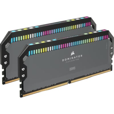 Corsair Dominator Platinum RGB 64GB DDR5 -5600 Kit (2x32GB), CL40, gr. von Corsair
