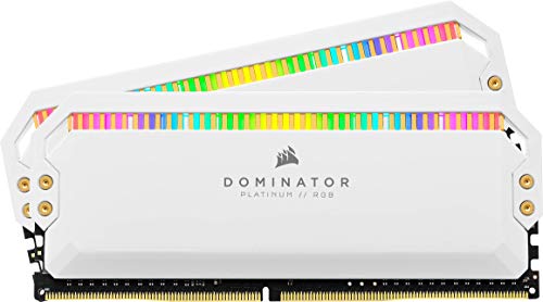 Corsair Dominator Platinum RGB DDR4 32GB (2x16GB) 3600MHz C18 Desktop-Arbeitsspeicher (12 Leuchtstarke CAPPELIX RGB LEDs, Patentierte DHX-Kühlung von CORSAIR, Intel XMP 2.0) Weiß CMT32GX4M2D3600C18W von Corsair