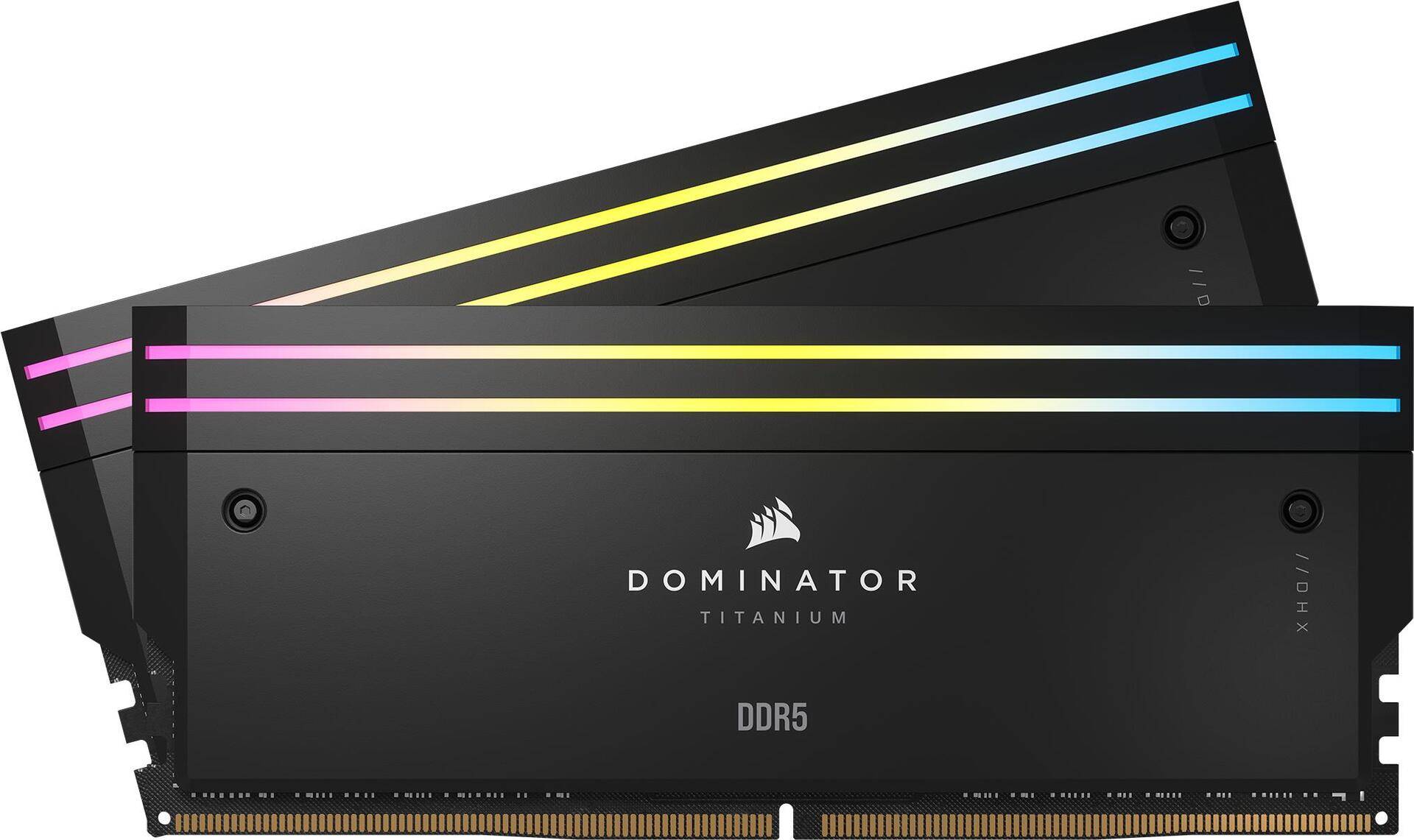 Corsair Dominator Titanium CMP48GX5M2X7200C36. Komponente für: PC, Speicherkapazität: 48 GB, Speicherlayout (Module x Größe): 2 x 24 GB, Interner Speichertyp: DDR5, Speichertaktfrequenz: 7200 MHz, Memory Formfaktor: 288-pin DIMM, CAS Latenz: 36 (CMP48GX5M2X7200C36) von Corsair