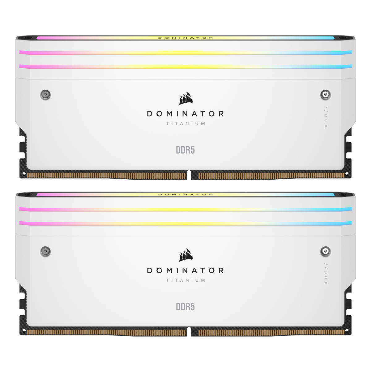 Corsair Dominator Titanium Weiß 32GB (2x16GB) DDR5-6000 XMP Arbeitsspeicher, CL30, 1.4V von Corsair