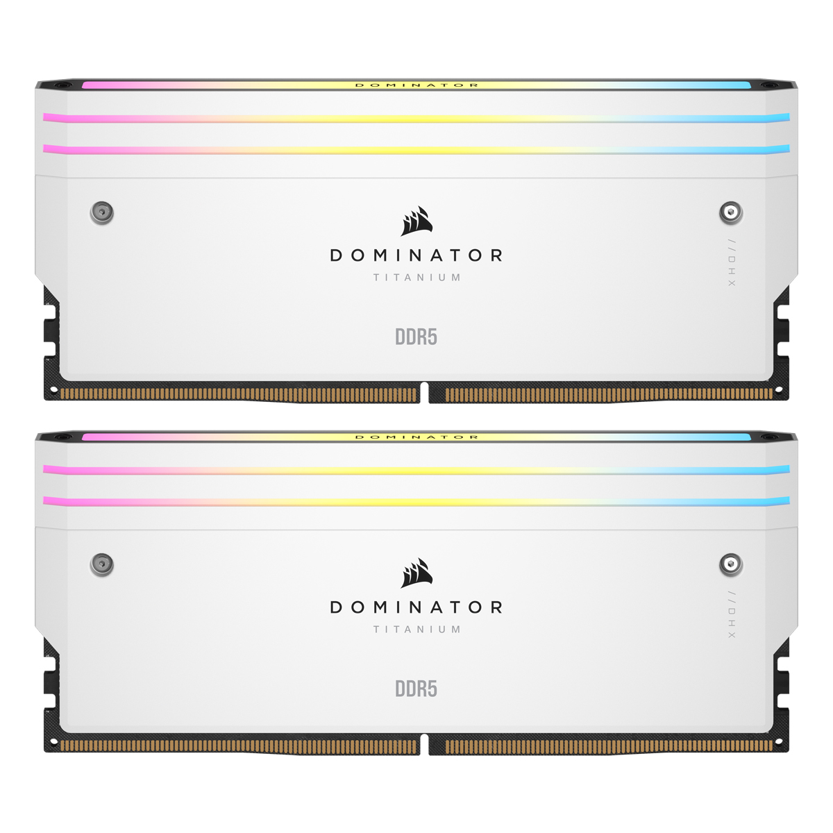 Corsair Dominator Titanium Weiß 32GB (2x16GB) DDR5-6600 XMP Arbeitsspeicher, CL32, 1.4V von Corsair