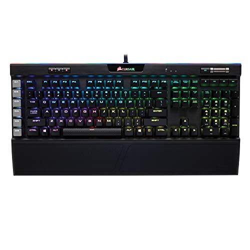 Corsair Gaming CH-9127012-NA K95 RGB Platinum Cherry MX Braun mechanische Tastatur (US-Amerikanisches QWERTY) schwarz von Corsair