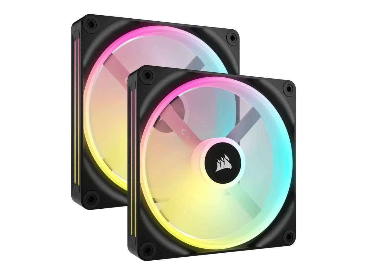 Corsair Gehäuselüfter CORSAIR iCUE LINK QX140 RGB 140-mm-PWM-Lüfter (schwarz, Starter-Kit) von Corsair
