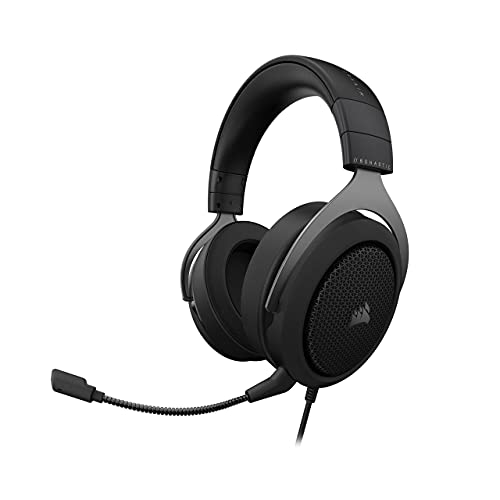 Corsair HS60 HAPTIC Stereo-Gaming-Headset mit Haptik-Bass, Taktionstechnologie, Discord-Zertifiziert, iCUE-kompatibel, PC, Carbon von Corsair