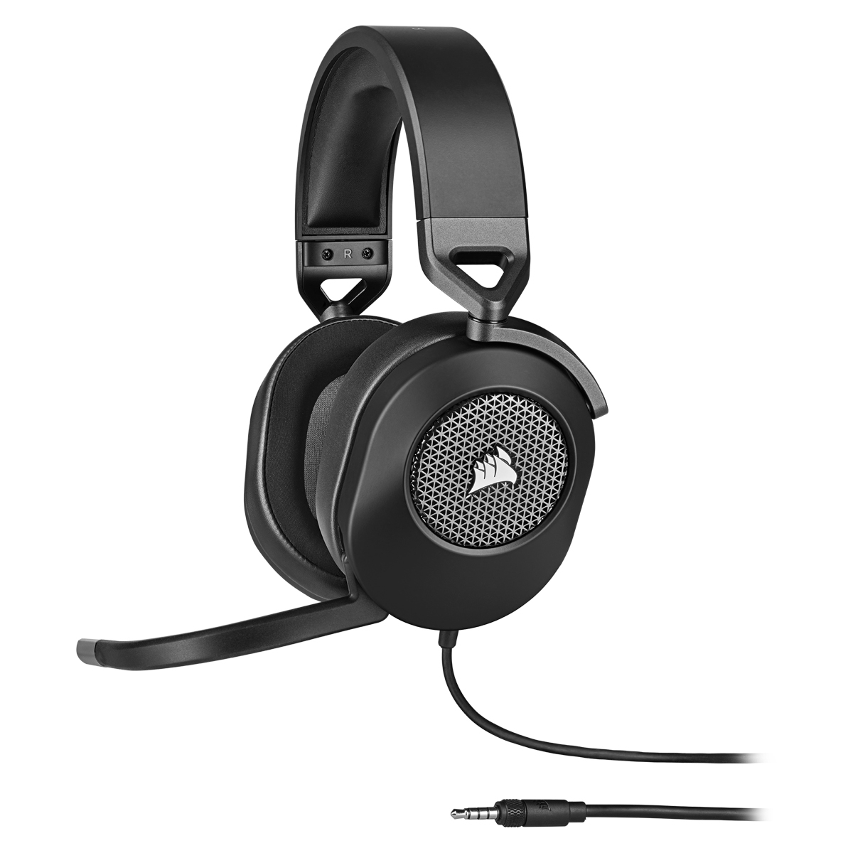 Corsair HS65 Surround Carbon Gaming-Headset, Kabelgebunden, Dolby Audio 7.1-Surround-Sound (über USB-Adapter), Gewicht: 282 Gramm von Corsair