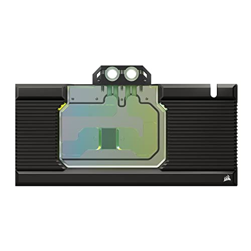 Corsair Hydro X Series XG7 RGB 4080 SUPRIM/Trio GPU Water Block - Für MSI GeForce RTX™ 4080 SUPRIM und Gaming Trio Karten - Vernickeltes Kupfer - Inklusive Backplate & 5V ARGB Adapterkabel - Schwarz von Corsair